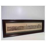 Antique Framed Yard Long Photo - Bliss, OK NOW