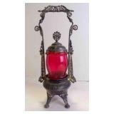 Beautiful Antique Victorian Pickle Castor NO Tong