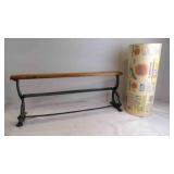 Antique Store Dispenser Paper Cutter & Paper Roll