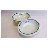 4 Vintage Restaurant-Ware Ceramic "Ford Logo" Dish