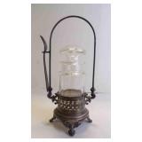 Beautiful Antique Victorian Pickle Castor w/Fork