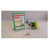 Vintage Jumping Rabbit Tin Lithograph Wind-Up Toy