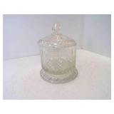 Early American Pattern Glass Covered Candy Jar
