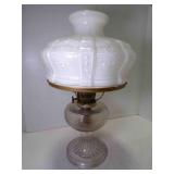 Vintage Aladdin Milk Glass And Brass Kerosene