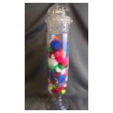 Vintage Dakota Cylinder Apothecary Glass Jar w/Lid
