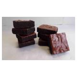 8 Piece Faux Chocolate Brownies Display/Stage Prop