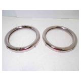 Pair NEW 1915-27 Ford Model T Headlamp Rims