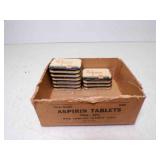 Metal Tins of Aspirin