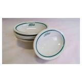 5 Vintage Restaurant-Ware Ceramic "Ford Logo" Dish