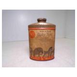 Vintage Metal Tin Bauer & Black Baby Talc FULL