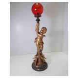 Antique Cast Metal Countertop Gas Cigar Lighter