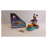 Vintage Drumming Panda Lithograph Tin Wind-Up Toy