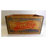 Vintage Wood Pepsi-Cola 24-12 Oz Bottle Crate