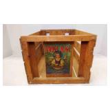 Antique "Swiss Miss" Fancy Vegetable Wood Crate