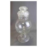 Vintage Tiffin Dakota Glass Apothecary Display Jar