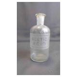Antique "Acetic Acid" Apothecary Glass Bottle