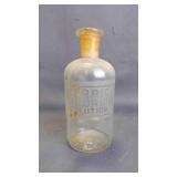 Antique "Ferric Chloride" Apothecary Glass Bottle