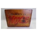 Antique Wood Moxie Soda Crate - Made in USA