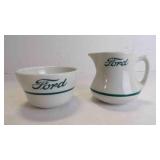 Vintage Restaurant-Ware Ceramic "Ford Logo" Dishes
