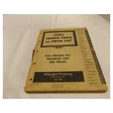 Ford Chassis Parts & Price List - 1928-1937