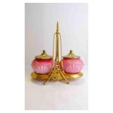 Beautiful Antique Victorian Pickle Castor w/Tong
