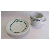 Vintage Restaurant-Ware Ceramic "Ford Logo" Dishes