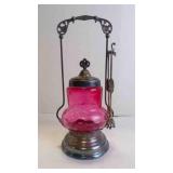 Beautiful Antique Victorian Pickle Castor w/Tong