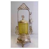 Beautiful Antique Victorian Pickle Castor w/Tong
