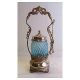 Beautiful Antique Victorian Pickle Castor w/Tong