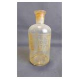 Antique "Ferric Chloride" Apothecary Glass Bottle