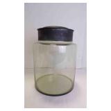 Vintage Glass Storage Apothecary Display Jar w/Lid