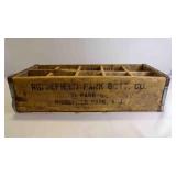 Antique Wood Seltzer Bottle Shipping Crate