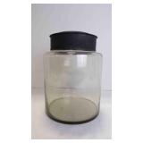 Vintage Glass Storage Apothecary Display Jar w/Lid