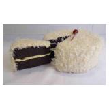 2-Piece Faux German Chocolate Cake Display Prop