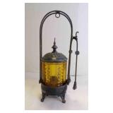 Beautiful Antique Victorian Pickle Castor w/Tong