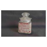Vintage Glass Bottle of Carbon Tetrachloride w/