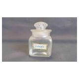 Vintage Glass Bottle of Paprika w/Glass Stopper