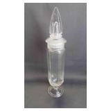 Vintage Paneled Crystal Apothecary Jar w/Stopper