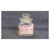 Vintage Glass Bottle of Dilute Hydrochloric Acid