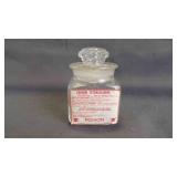 Vintage Glass Bottle of Carbon Tetrachloride w/