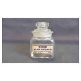 Vintage Glass Bottle of Glycerin w/Glass Stopper