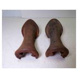 1933-34 Original Ford Tail Lamp Stands - Rust &