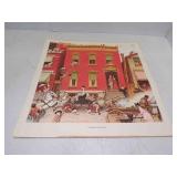 20" X 20" Norman Rockwell Print "The Street Was