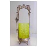 Beautiful Antique Victorian Pickle Castor w/Tong