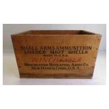 Vintage Winchester Wood Shotgun Shell Ammo Crate