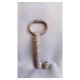 Antique Wrought Iron Skeleton Key - RUST/PATINA