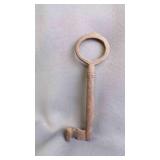 Antique Wrought Iron Skeleton Key - RUST/PATINA