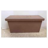 Vintage Brown Painted Wood Storage/Toolbox