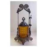 Beautiful Antique Victorian Pickle Castor w/Tong