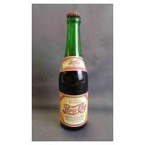 1930s Green Glass Pepsi-Cola Bottle w/Paper Labels